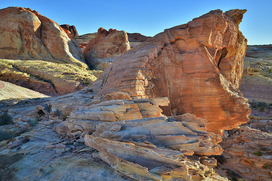 Waves of Sandstone in Valley of Fire #4 Photograph by Ray Mathis