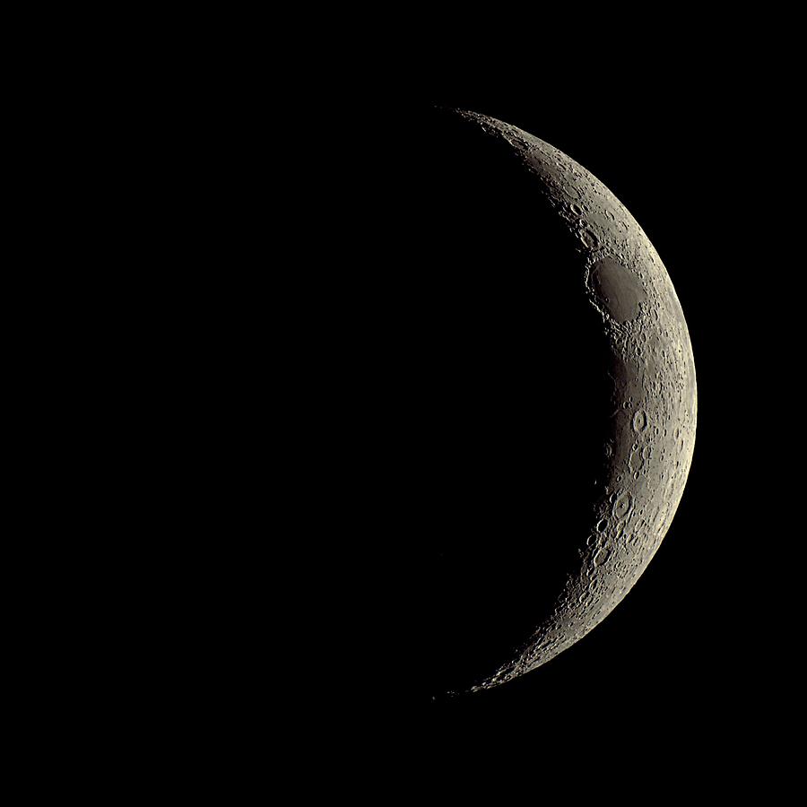 Waxing Crescent Moon #4 Photograph by Eckhard Slawik
