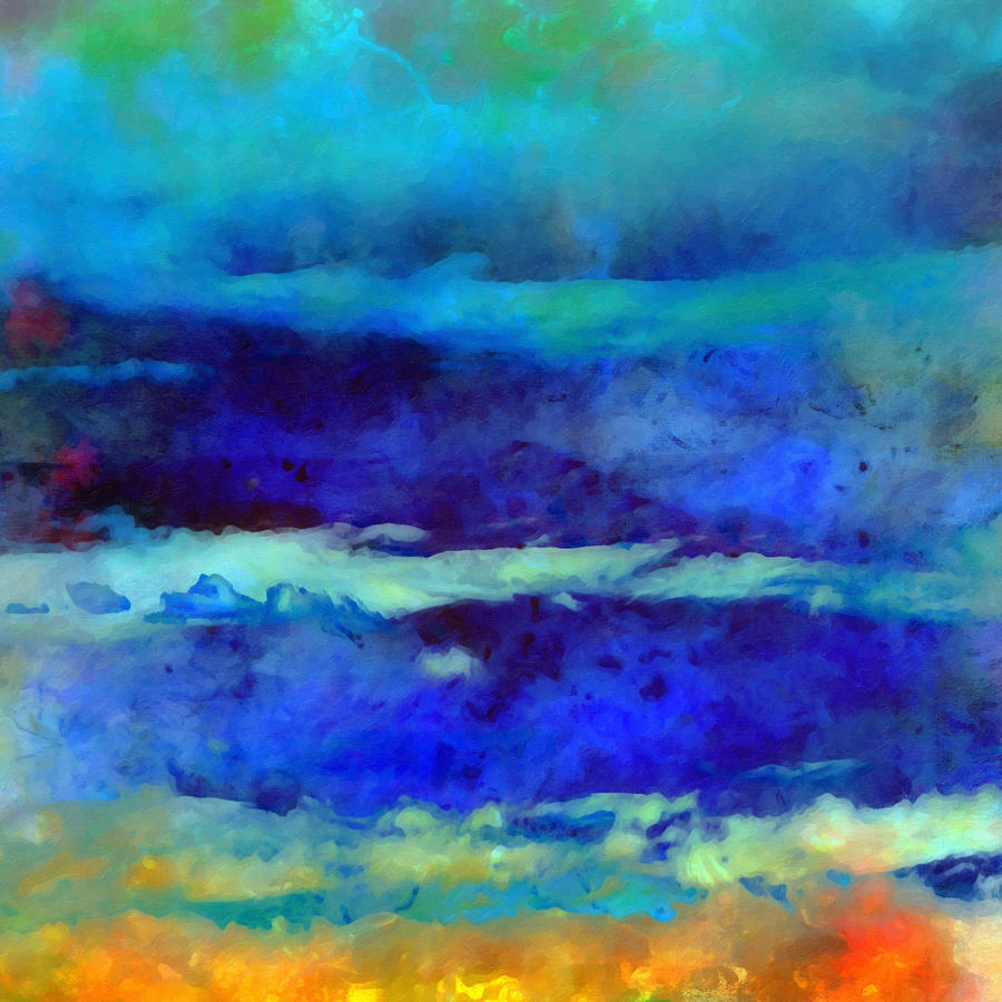 What-a-Color Art Series -Seascape Art #4 Painting by Ricki Mountain