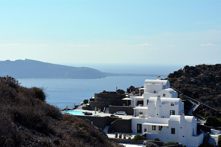 White buildings in Santorini, Greece Photograph by Oana Unciuleanu - Pixels