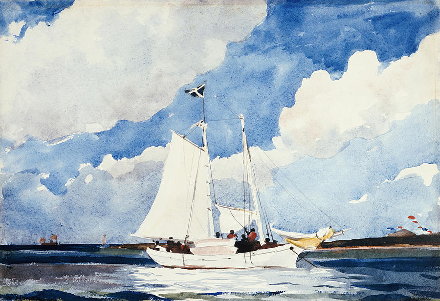 Water Painting - Winslow Homer #4 by MotionAge Designs