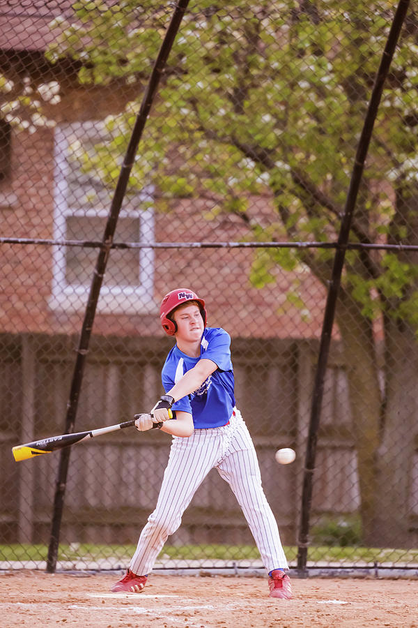 Youth Baseball Match #4 Photograph by Peter Lakomy