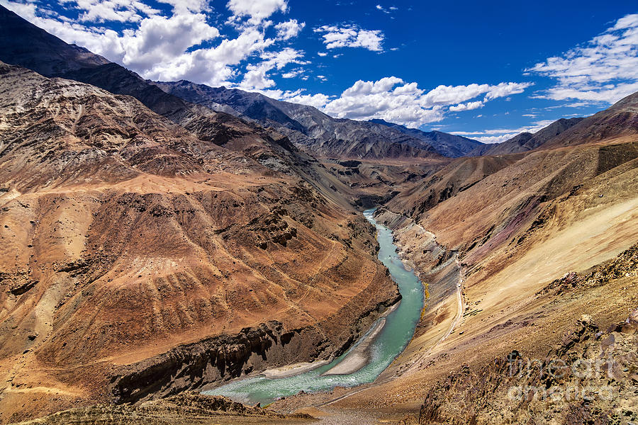 Nature Photograph - Zanskar river Ladakh Jammu and Kashmir India #4 by Rudra Narayan  Mitra
