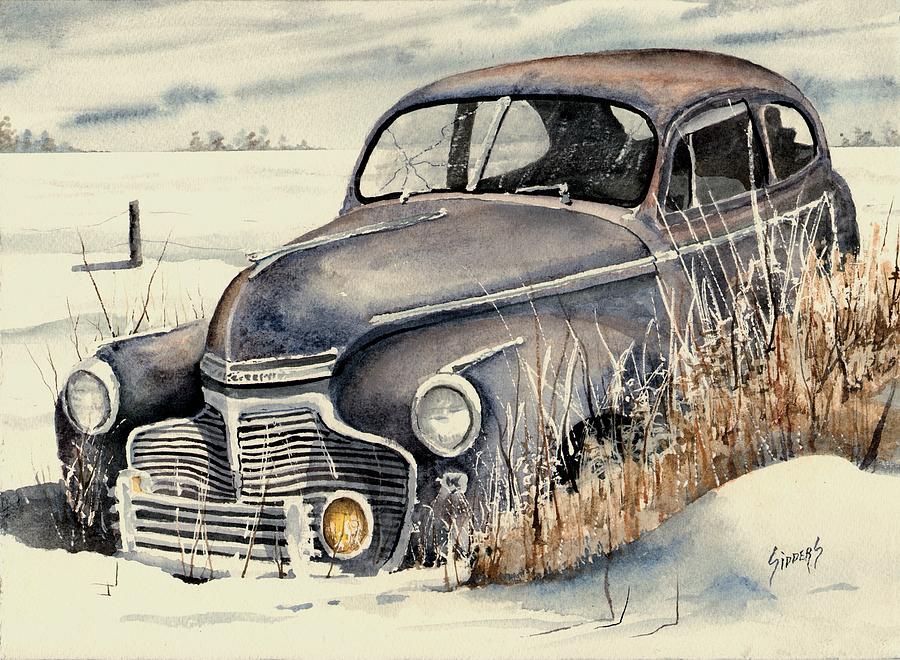 40 Chevy Painting by Sam Sidders