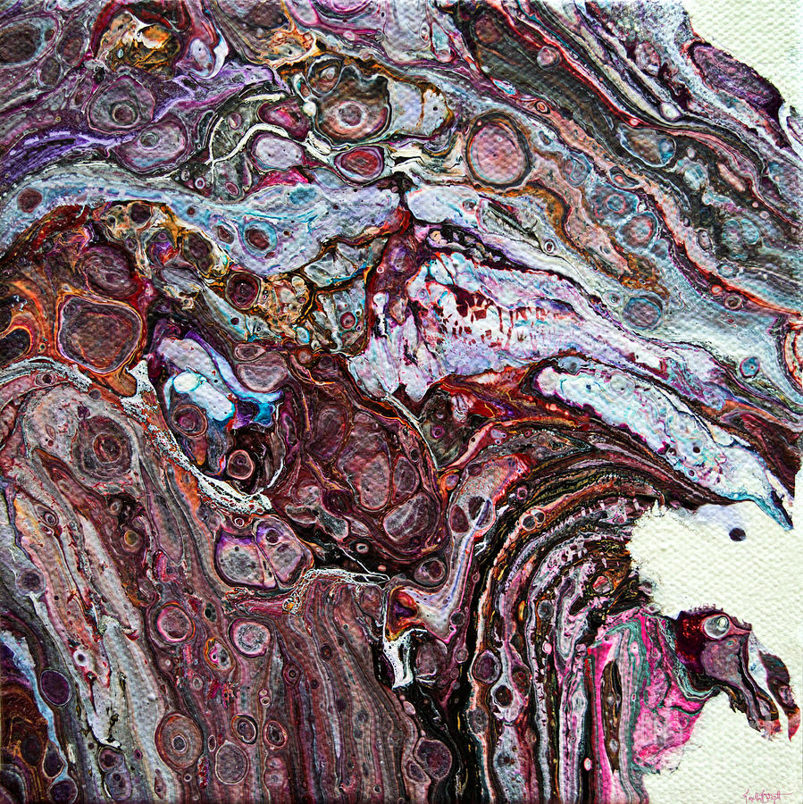 #402 Intense Agate Pour #402 Painting by Priscilla Batzell Expressionist Art Studio Gallery