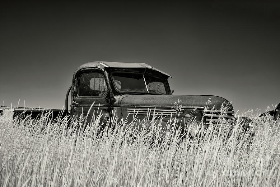 40s Chevy Truck In Sepia Photograph