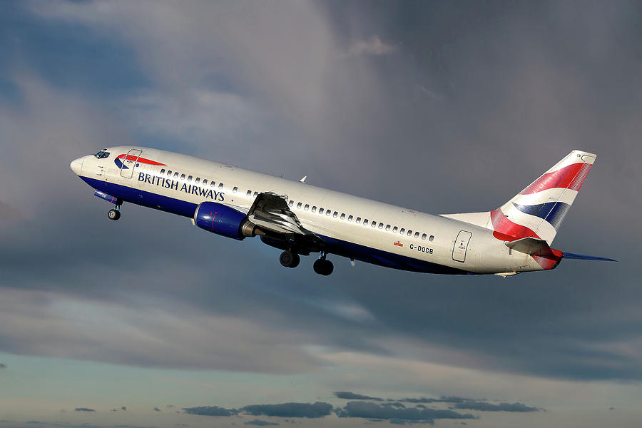 British Airways Photograph - British Airways Boeing 737-400 #41 by Smart Aviation