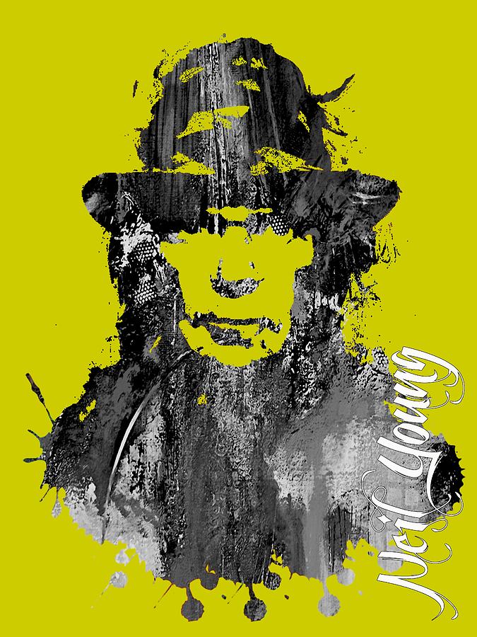 Neil Young Mixed Media - Neil Young Collection #43 by Marvin Blaine