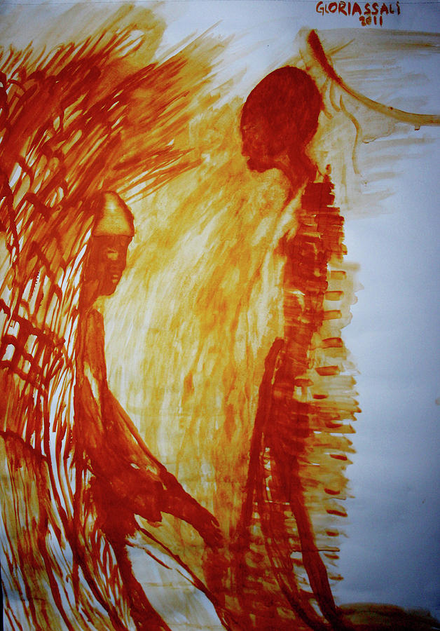 The Annunciation #41 Painting by Gloria Ssali
