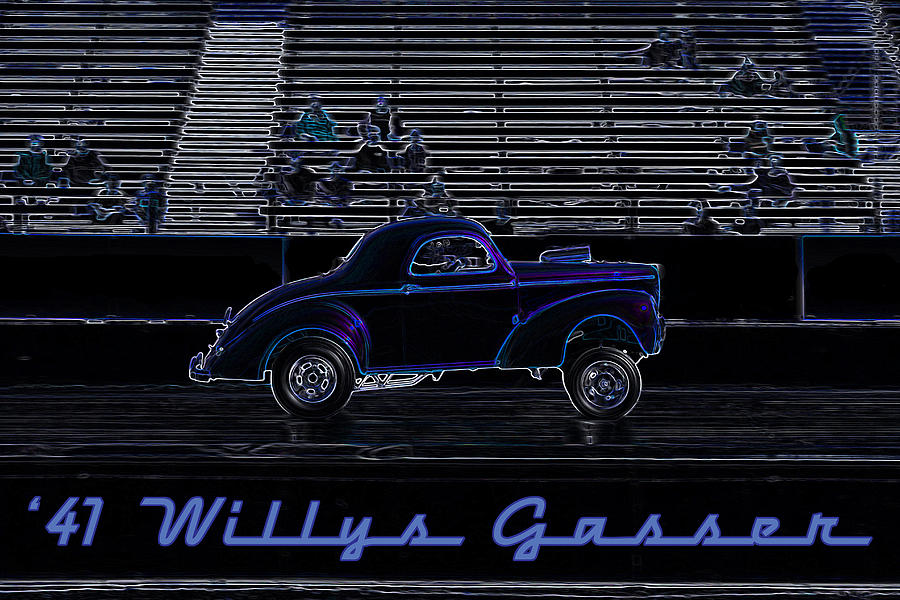 41 Willys Gasser #41 Digital Art by Darrell Foster