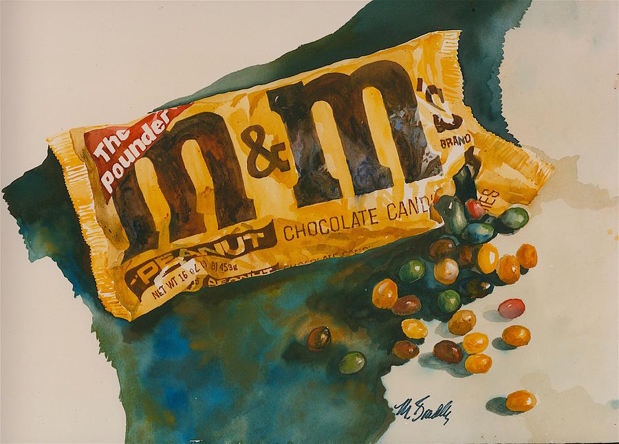 Peanut M and Ms Painting by Betty Felenchak - Pixels