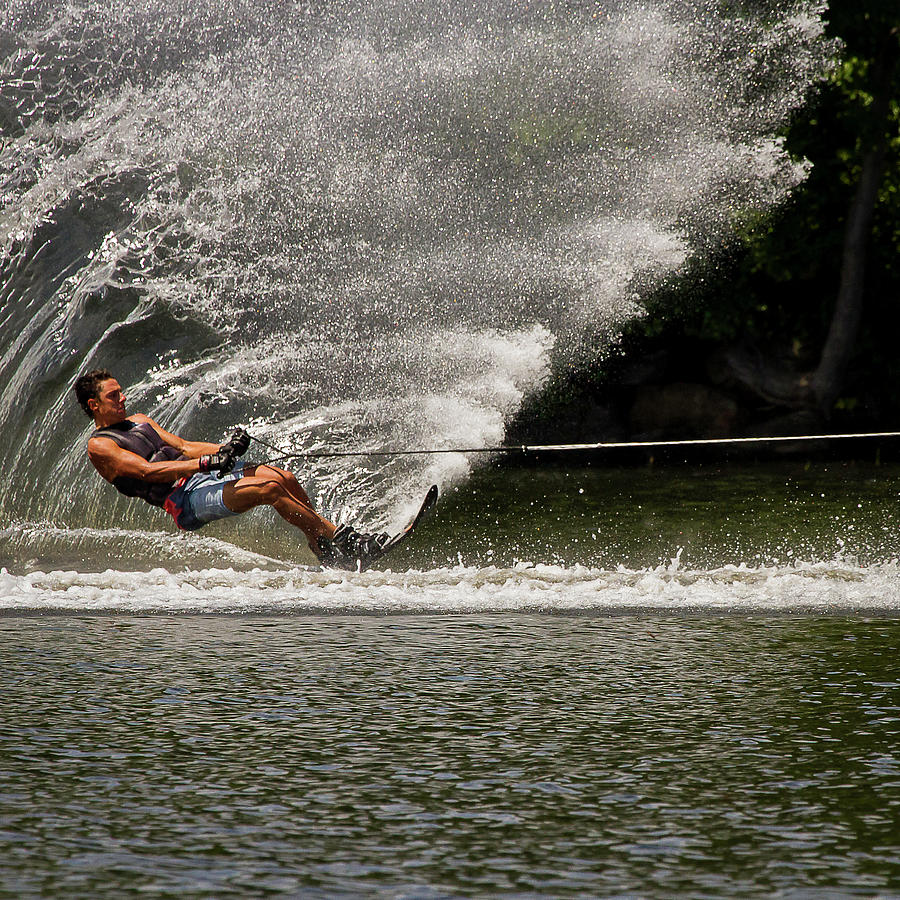38th Annual Lakes Region Open Water Ski Tournament #43 Photograph by Benjamin Dahl