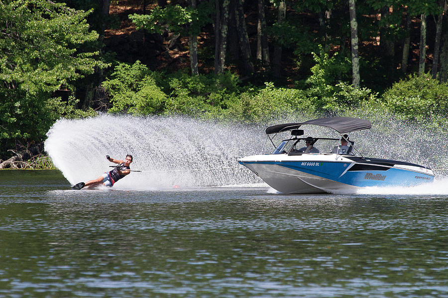 38th Annual Lakes Region Open Water Ski Tournament #44 Photograph by Benjamin Dahl