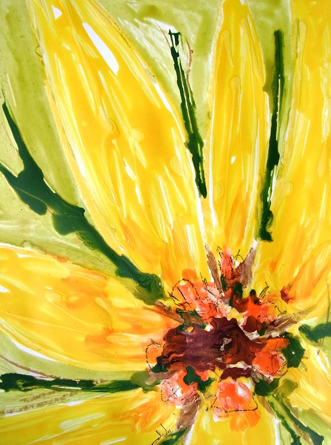 Divine Flowers #4484 Painting by Baljit Chadha