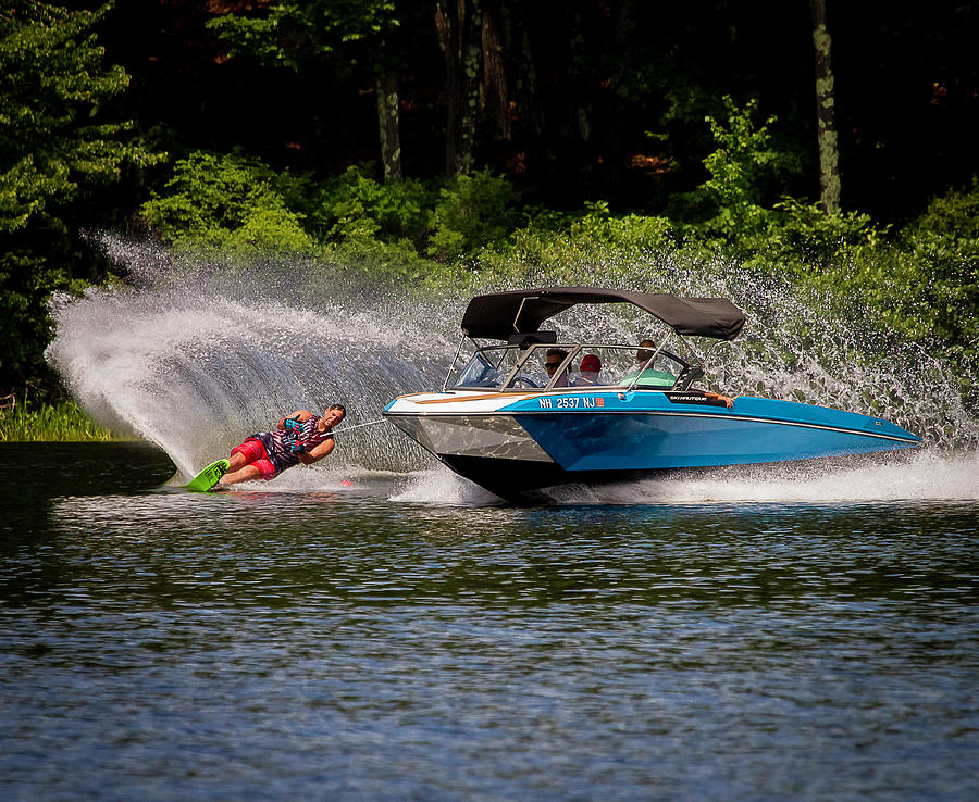 38th Annual Lakes Region Open Water Ski Tournament #45 Photograph by Benjamin Dahl