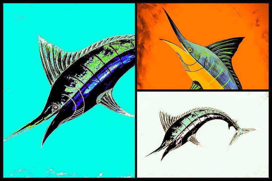 Fishing Apparel Painting - Blue Marlin  #45 by Barry Knauff