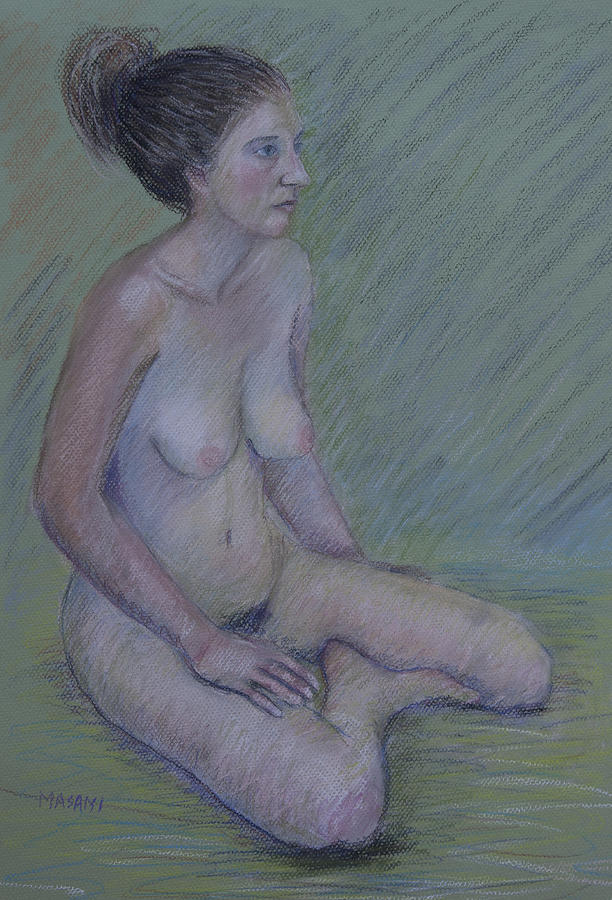 Nude Study #45 Pastel by Masami Iida