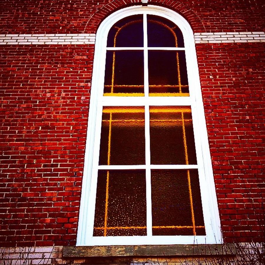 Architecture Photograph - The Window And Brick by Shawn Gordon