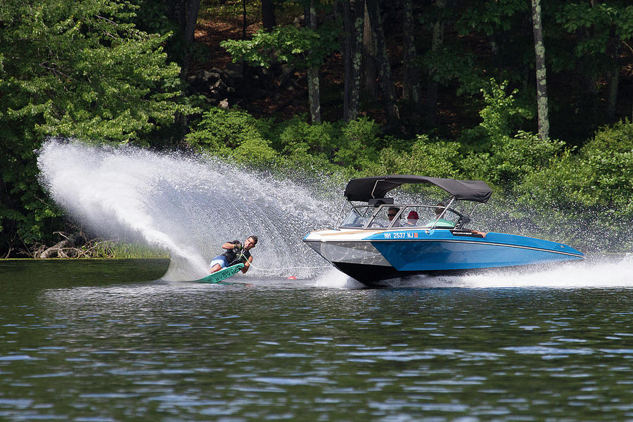 38th Annual Lakes Region Open Water Ski Tournament #47 Photograph by Benjamin Dahl