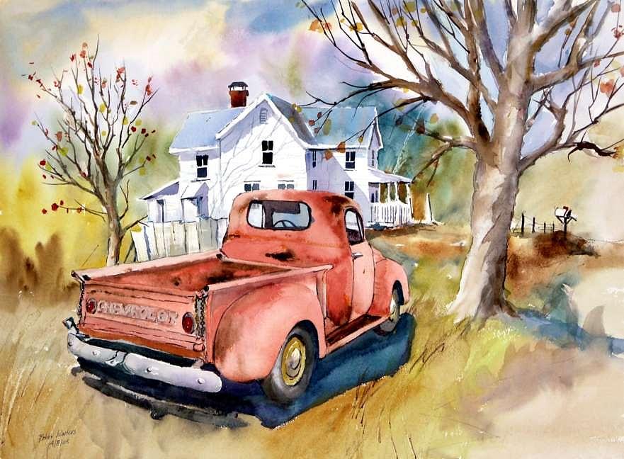 47 Chevy Blues #47 Painting by Bobby Walters