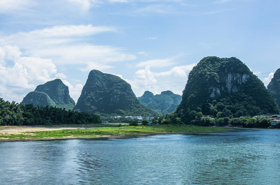 Lijiang River and karst mountains scenery #47 Photograph by Carl Ning