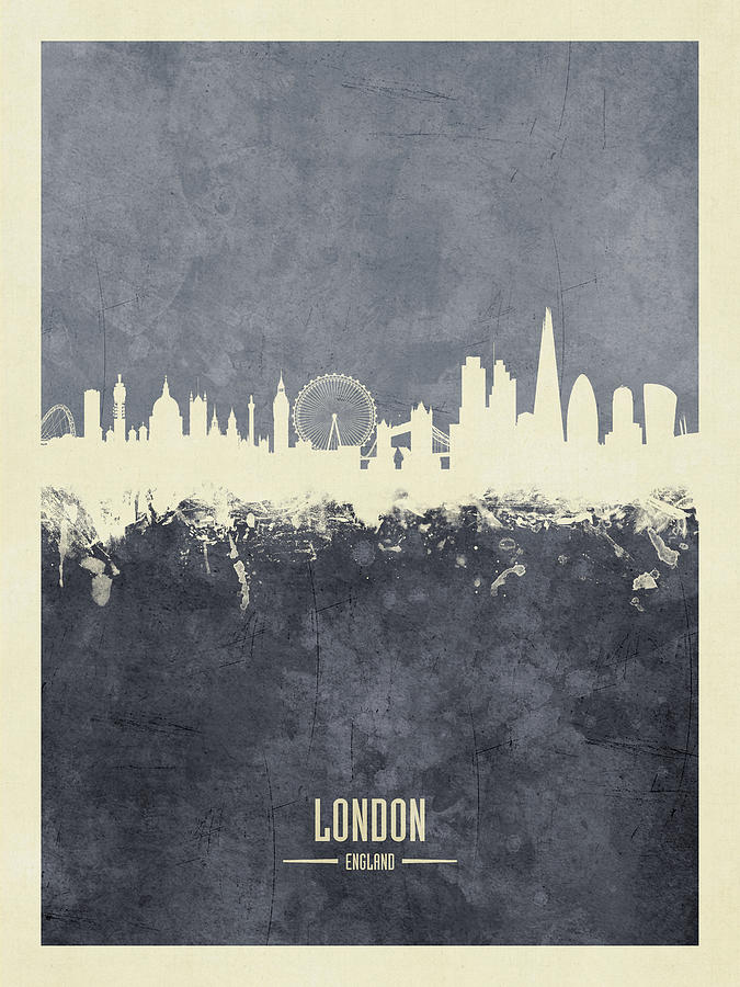 London England Skyline #47 Digital Art by Michael Tompsett