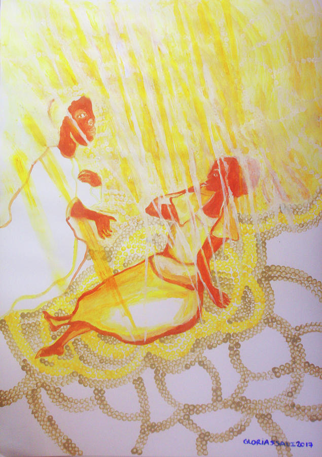 The Annunciation #47 Painting by Gloria Ssali