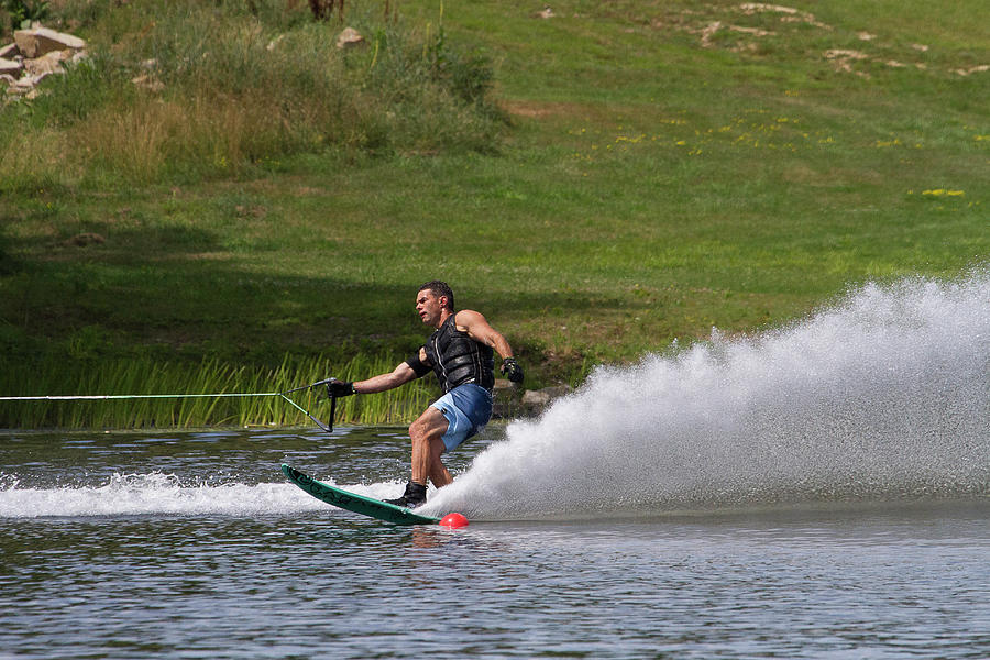 38th Annual Lakes Region Open Water Ski Tournament #48 Photograph by Benjamin Dahl
