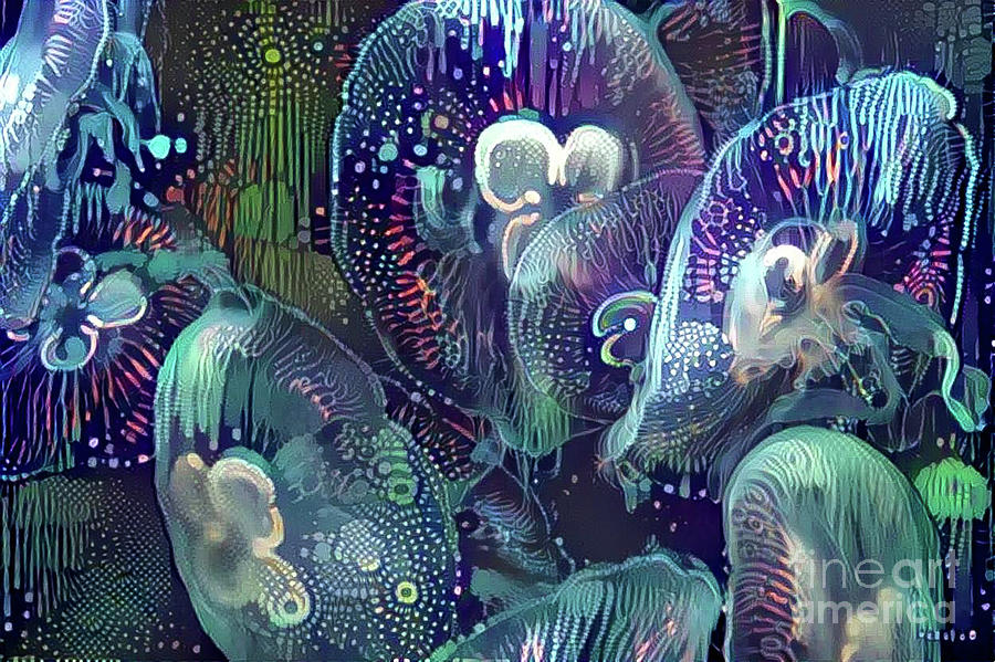 Abstract Jellyfish #48 Digital Art by Amy Cicconi
