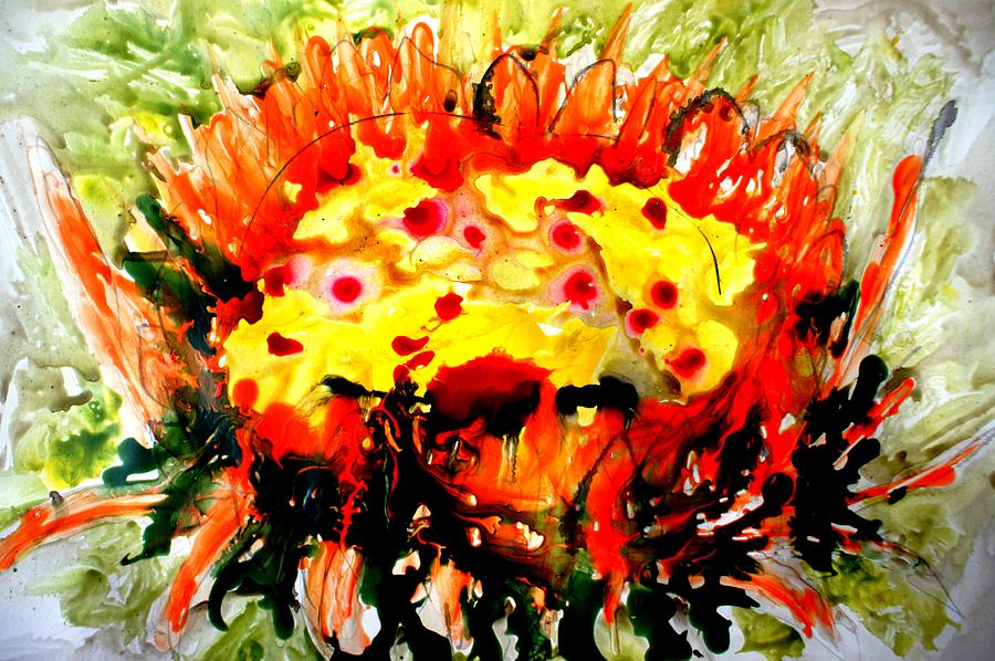 Flower Painting - Divine Blooms #48 by Baljit Chadha