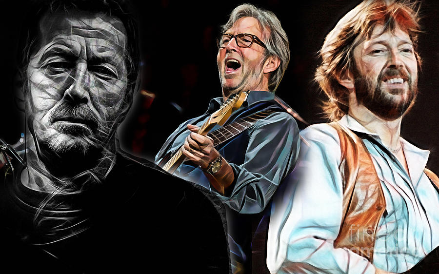 Eric Clapton Collection #48 Mixed Media by Marvin Blaine