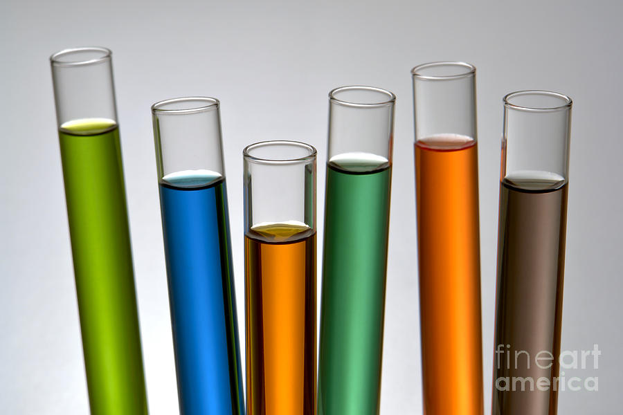 Laboratory Test Tubes in Science Research Lab #48 Photograph by Olivier Le Queinec