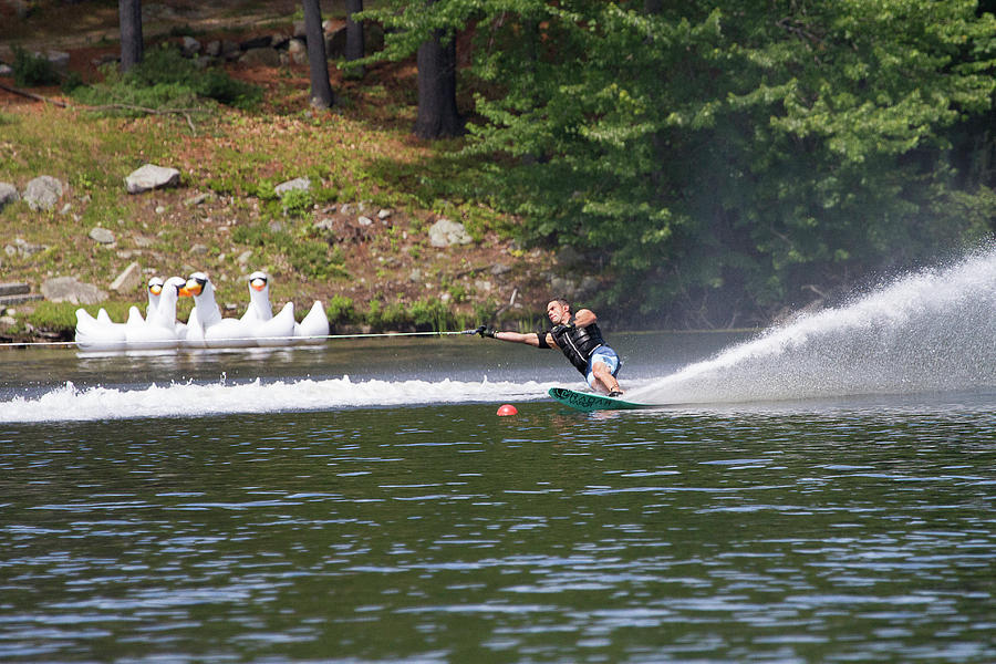 38th Annual Lakes Region Open Water Ski Tournament #49 Photograph by Benjamin Dahl