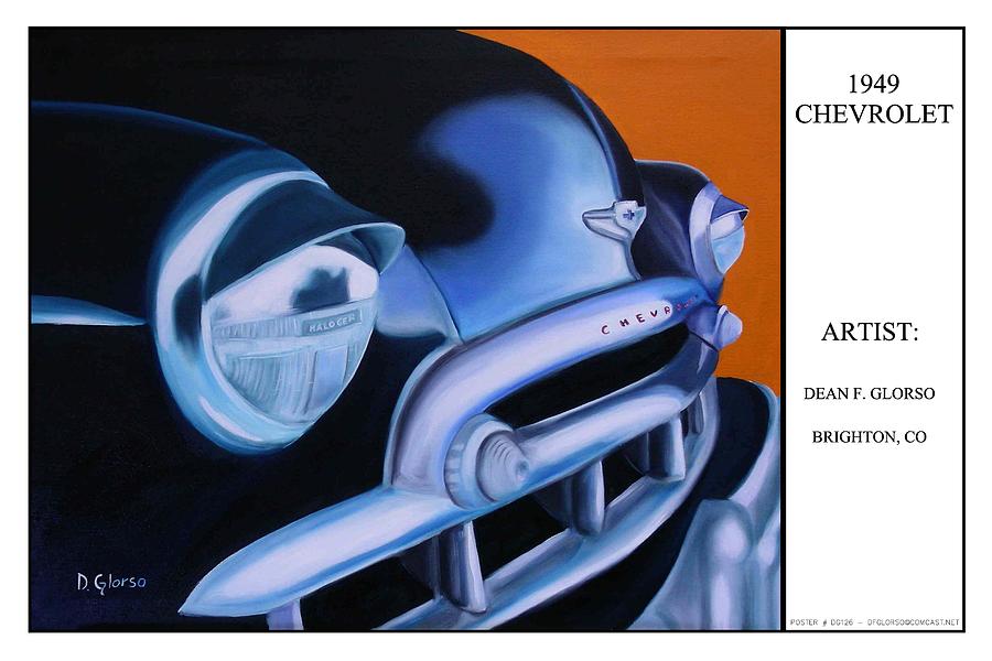 49 Chevy Poster Painting by Dean Glorso