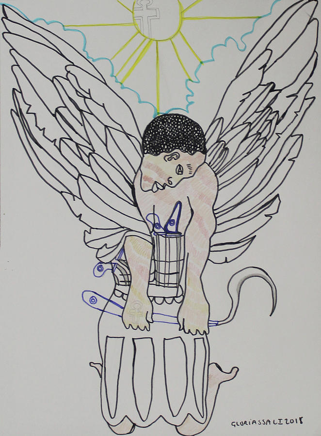 St Michael The Archangel #49 Painting by Gloria Ssali