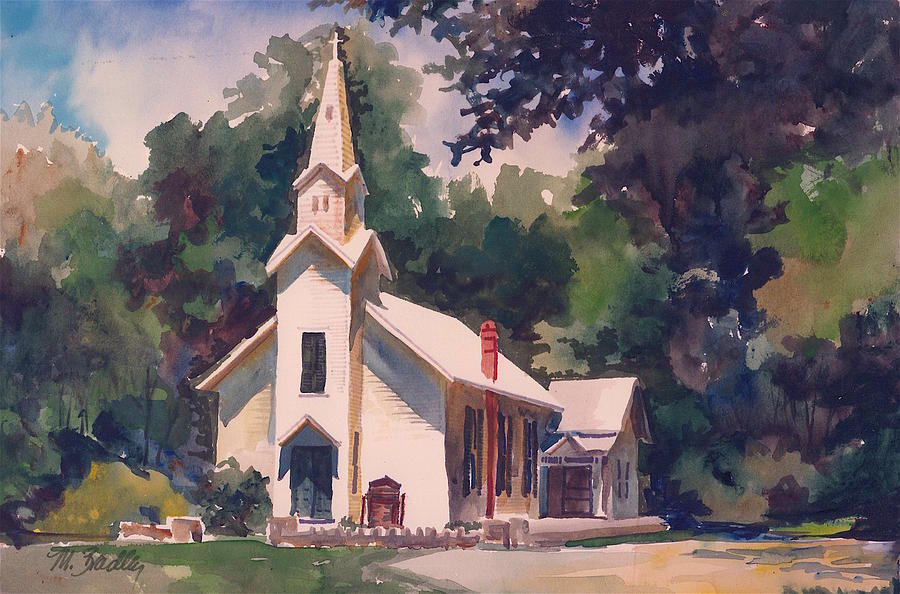 496 Elsa Church Painting By Marilynne Bradley 