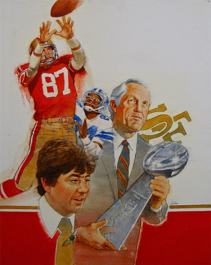 49rs Media Guide Cover 1982 Painting by Cliff Spohn