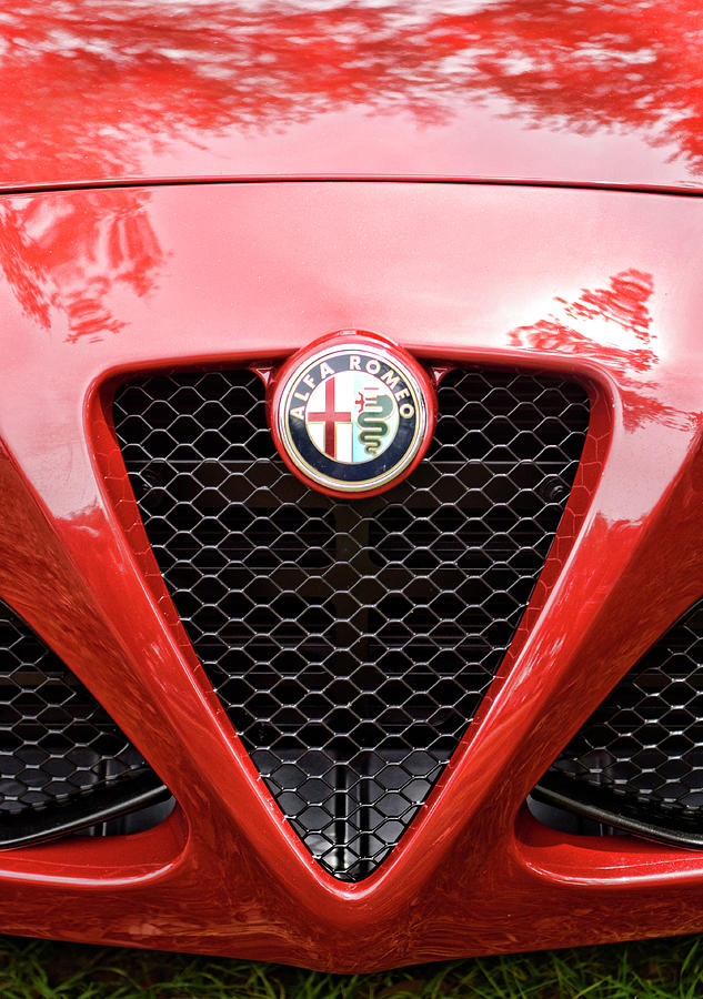 Alfa Romeo 4C Grille and Badge Photograph by Nate Heldman