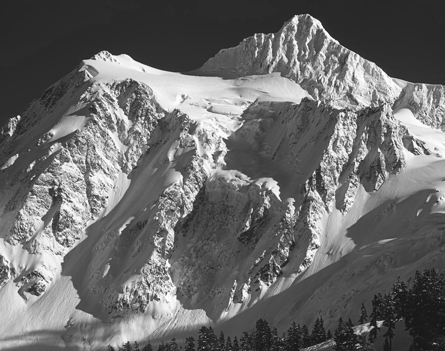 4M4221 BW Mt. Shuksan Photograph by Ed Cooper Photography