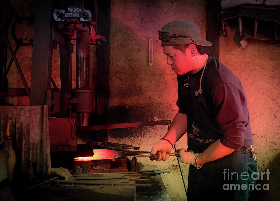 4th Generation Blacksmith, Miki City Japan Photograph by Perry Rodriguez