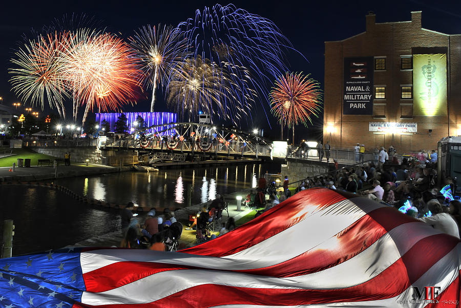 4th Of July 2017 Canalside Buffalo NY GRAND FINALE  Photograph by Michael Frank Jr