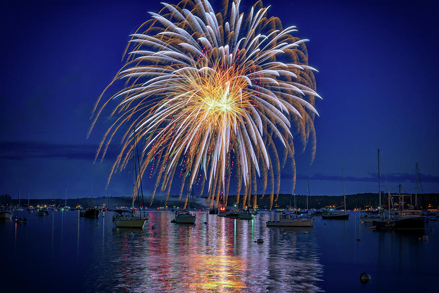 Independence Day Photograph - 4th of July Fireworks by Rick Berk