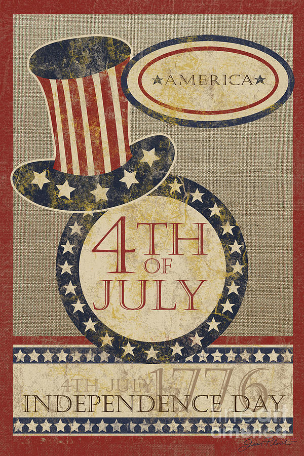 4th of July Painting by Jean Plout
