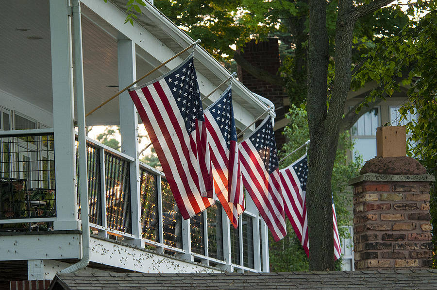 4th of July Porch Photograph by Brian Green