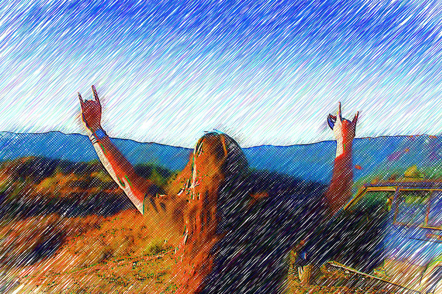 Mountain Digital Art - 4x4 Baby Rock n Rolllll by Holly Ethan