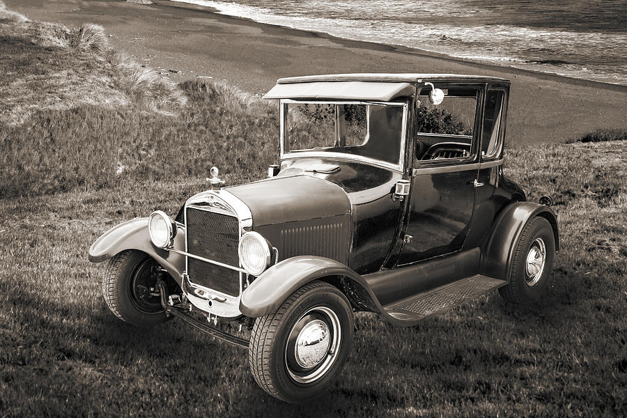 1927 Ford Coupe Car Antique Vintage Automobile Photograph Fine A #5 Photograph by M K Miller