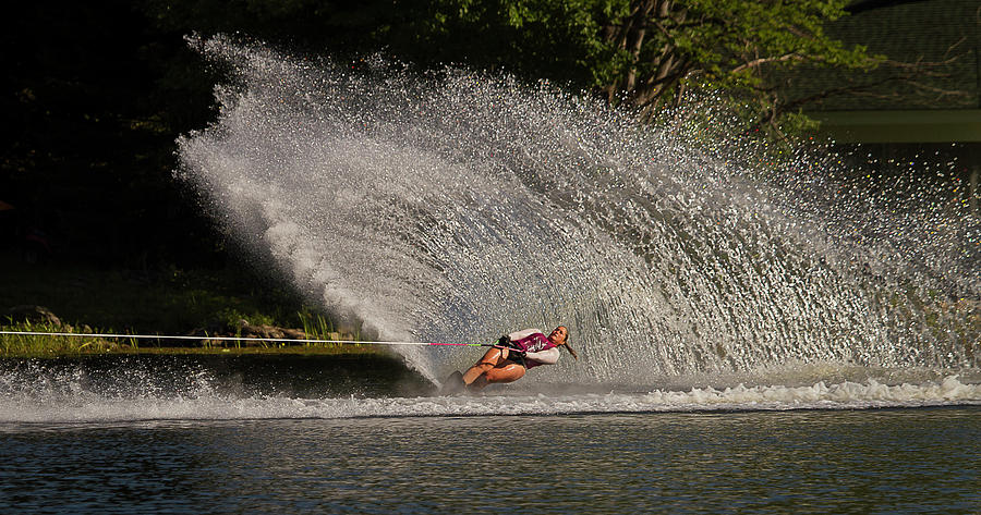 38th Annual Lakes Region Open Water Ski Tournament #5 Photograph by Benjamin Dahl