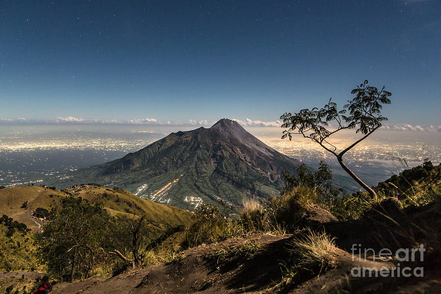 A view of Merapi volcano in Java in Indonesia #5 Photograph by Didier Marti