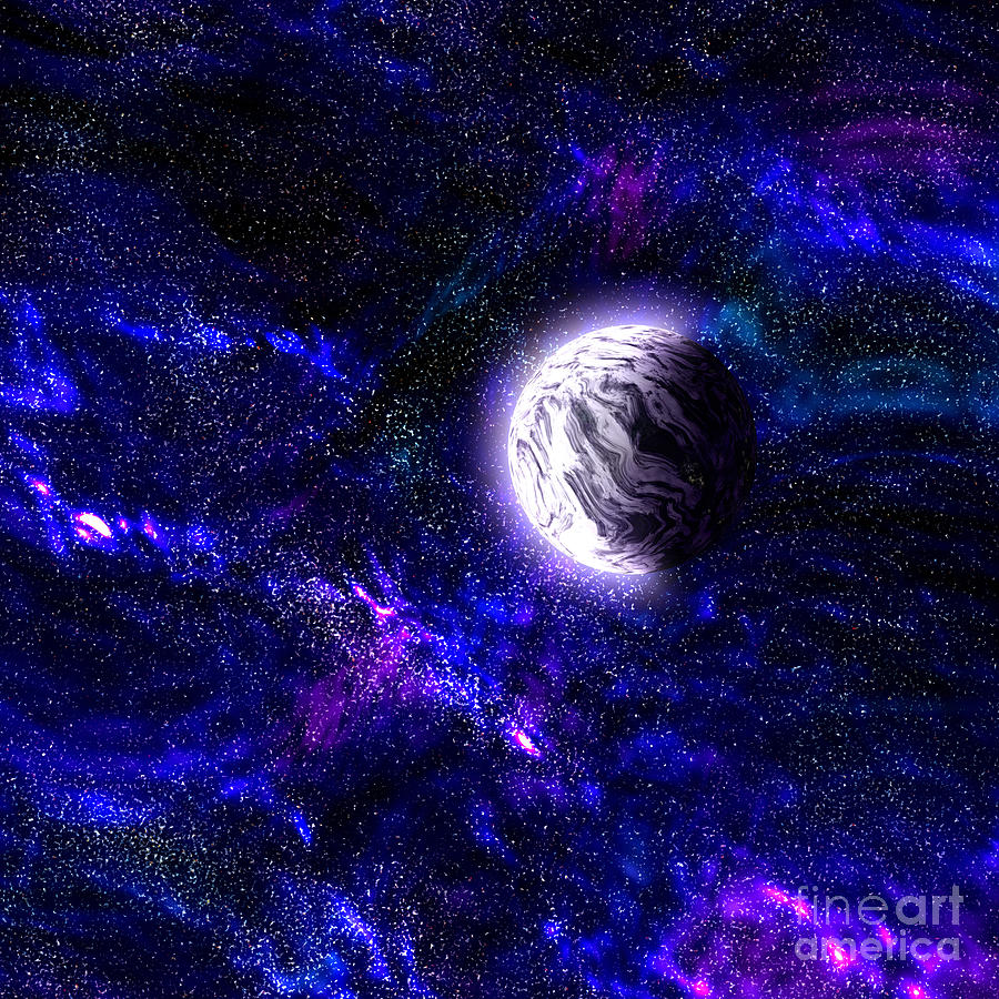 Abstract Stars Nebula Digital Art