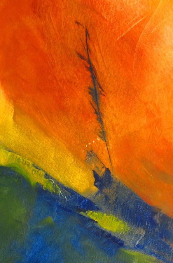 Abstract Painting - After the storm by Patricia Cleasby